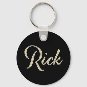 Porte-clés Rick Name whitegold Button