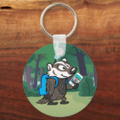 Porte-clés Ricky Raccoon | Boomer Badger Selfie (Recto)