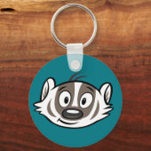 Porte-clés Ricky Raccoon | Visage de Badger Boomer (Recto)
