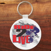 Porte-clés Ride 2 Live 2 Ride BMX rider (Recto)
