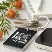 Porte-clés Ride Hard ou rester Accueil Dirt vélo (Devant droit)