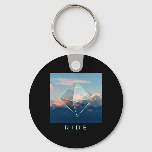 Porte-clés Ride Mountain Ski Snowboard Ski Snowboard Do (Recto)