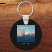 Porte-clés Ride Mountain Ski Snowboard Ski Snowboard Do (Recto)