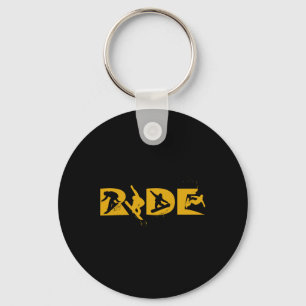 Porte-clés Ride Snowboard Funny Snowboard Snowboard Cadeau