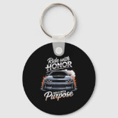 Porte-clés Ride With Honor Car Lover  (Recto)