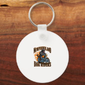 Porte-clés Rider de chiens de Terre-Neuve (Recto)