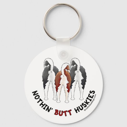 Porte-clés Rien' Butt Huskies (Recto)