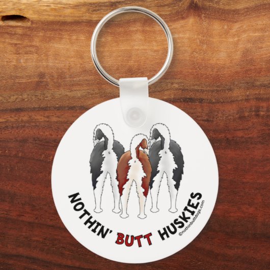 Porte-clés Rien' Butt Huskies (Recto)