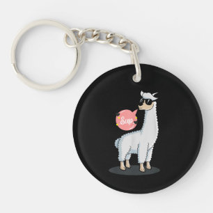 Porte-clés Rien de dramatique Lama qui aime les animaux Incro