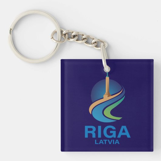 Porte-clés Riga Lettonie (Devant)