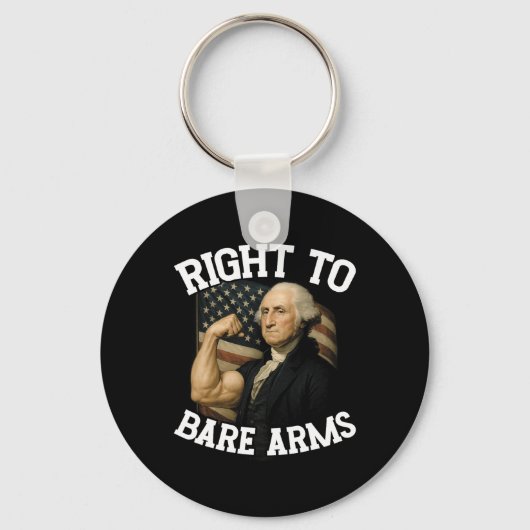 Porte-clés Right To Bare Arms Funny July 4th  (Recto)