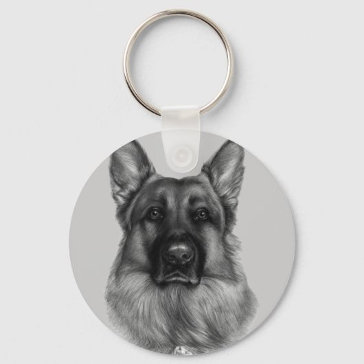 Porte-clés Rikko, berger allemand (Recto)