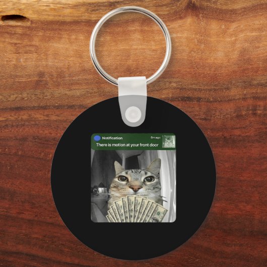 Porte-clés Ring Cat With Motion Meme  (Recto)