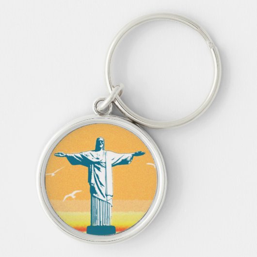 Porte-clés Rio - Corcovado - Jésus Christ Rédempteur (Devant)