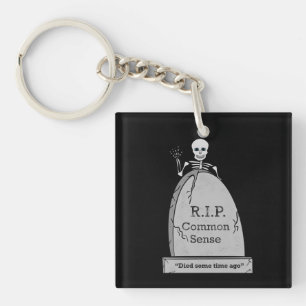 Porte-clés RIP Mort de Bon Sens