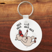 Porte-clés RIRE PORTE - CLÉ PIG - Arrêtez la folie thyroïde (Recto)