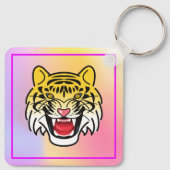 Porte-clés Rire Tigre Visage Artwork-21876 (Dos)