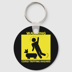 Porte-clés Risque de déclenchement - corgi