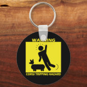 Porte-clés Risque de déplacement - Corgi (Recto)