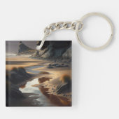 Porte-clés Rivage au coucher du soleil (Dos)