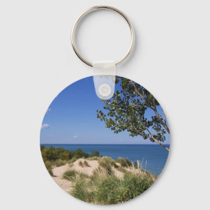 Porte-clés Rive d'un lac de ressortissant de dunes de