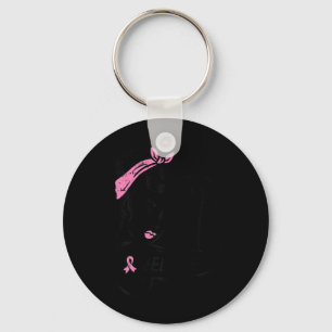 Porte-clés Riveter Croire Ruban Rose Sensibilisation au Cance