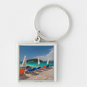 Porte-clés Riviera albanaise, Ksamil, bord de mer de la ville