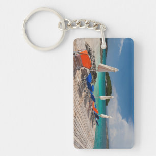 Porte-clés Riviera albanaise, Ksamil, front de mer de la vill