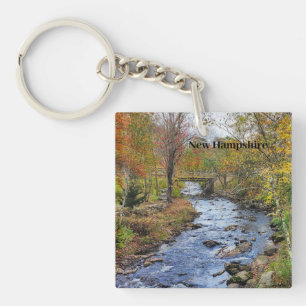 Porte-clés Rivière de l'automne du New Hampshire
