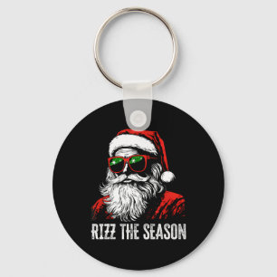 Porte-clés Rizz La Saison Drôle Cool Bruh Père Noël Joyeux