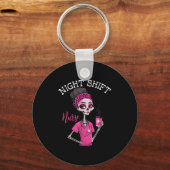 Porte-clés Rn Icu Nuit Shift Infirmière Skeleton (Recto)