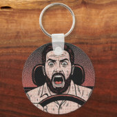 Porte-clés Road Rage Comic – Driver’s Fury Unleashed (Verso)