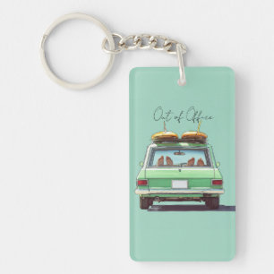 Porte-clés Road Trip en Surf Wagon – Voiture de plage rétro