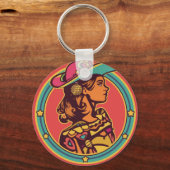 Porte-clés Roaring Lion Ornament – Bold Graphic Keychain (Recto)