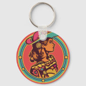 Porte-clés Roaring Lion Ornament – Bold Graphic Keychain (Verso)