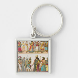 Porte-clés Robe assyrienne, de "der Voelker de Trachten",