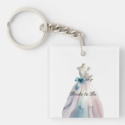 Porte-clés Robe de mariée Baby Shower Future Mariée (Devant)