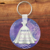 Porte-clés Robe de mariée pour enterrement de vie de jeune fi (Recto)