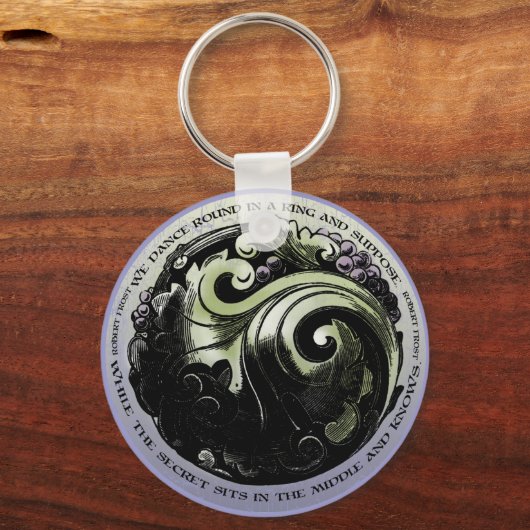 Porte-clés Robert Frost Verse (Recto)