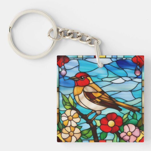 Porte-clés Robin Coloré (Devant)