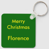 Porte-clés Robin de Noël personnalisé (Dos)