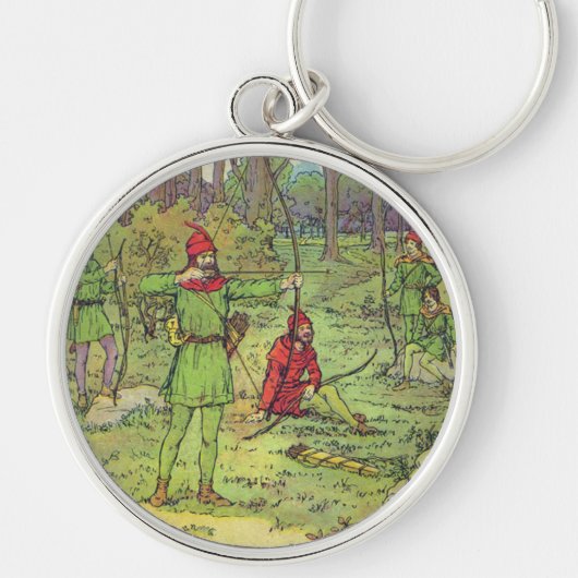 Porte-clés Robin des Bois dans la forêt (Devant)