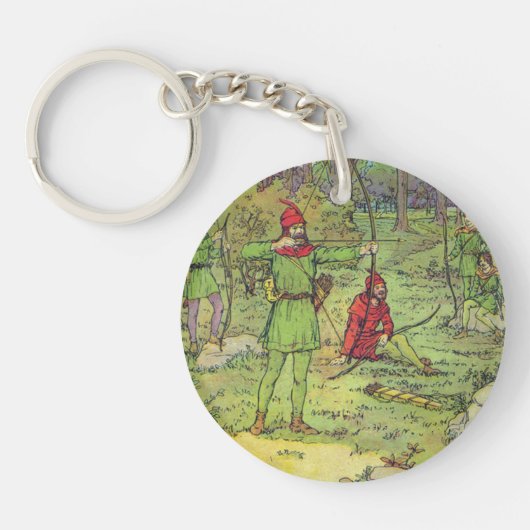 Porte-clés Robin des Bois dans la forêt (Devant)
