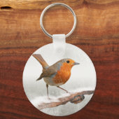 Porte-clés Robin d'hiver Redsein (Recto)
