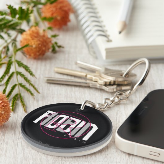 Porte-clés Robin Hi-Tech Nom Graphique (Devant droit)