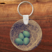 Porte-clés Robin Nest et Oeufs (Recto)