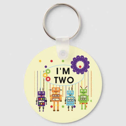 Porte-clés Robot 2e chemises et cadeaux d'anniversaire (Recto)