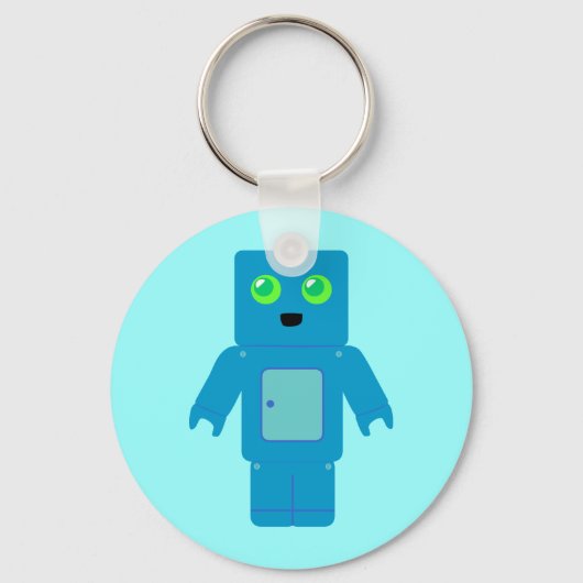 Porte-clés Robot bleu (Recto)