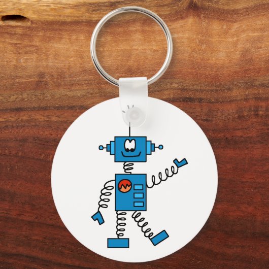 Porte-clés Robot bleu (Recto)