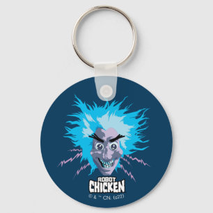 Porte-clés Robot chicken Scientist Head Graphic
